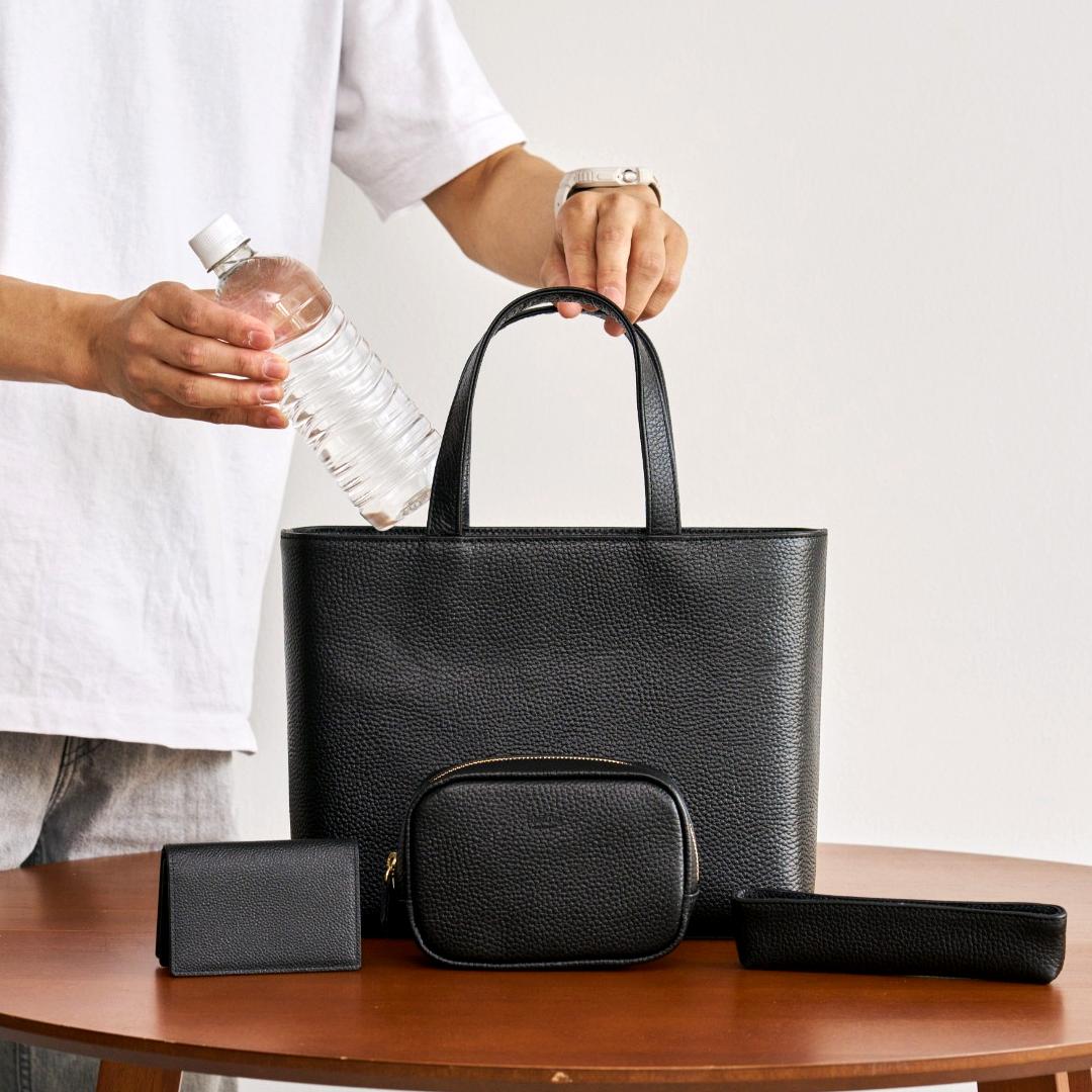 [New] Zip Mini Tote, Black