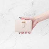 二つ折りウォレット ピンクベージュ