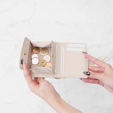 二つ折りウォレット ピンクベージュ