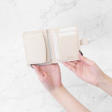 二つ折りウォレット ピンクベージュ