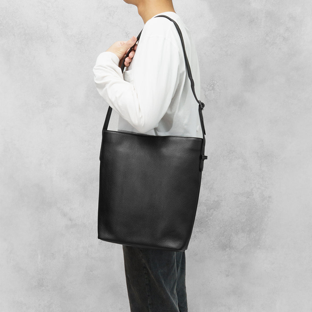 Leather Tote Black