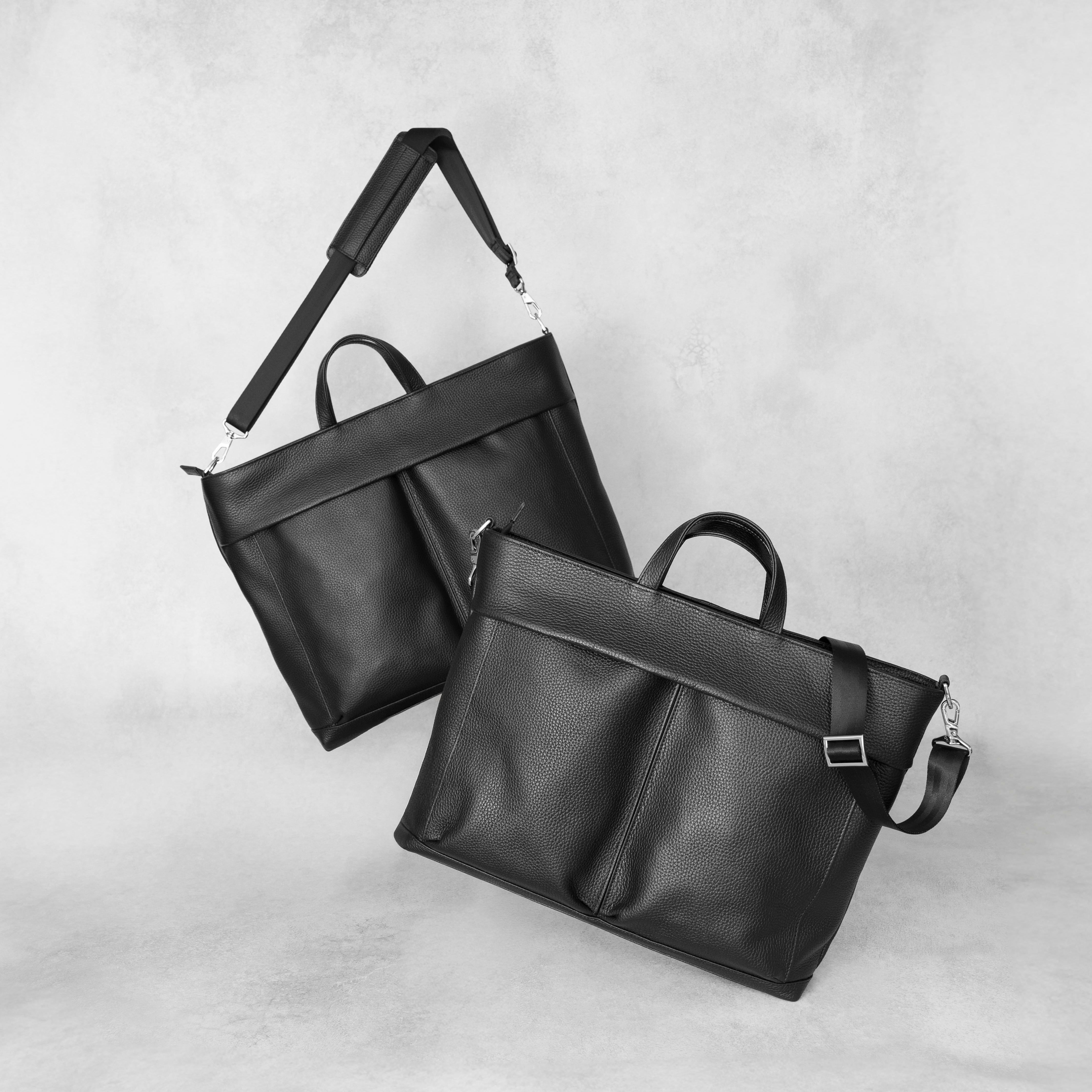 Leather Tote Black