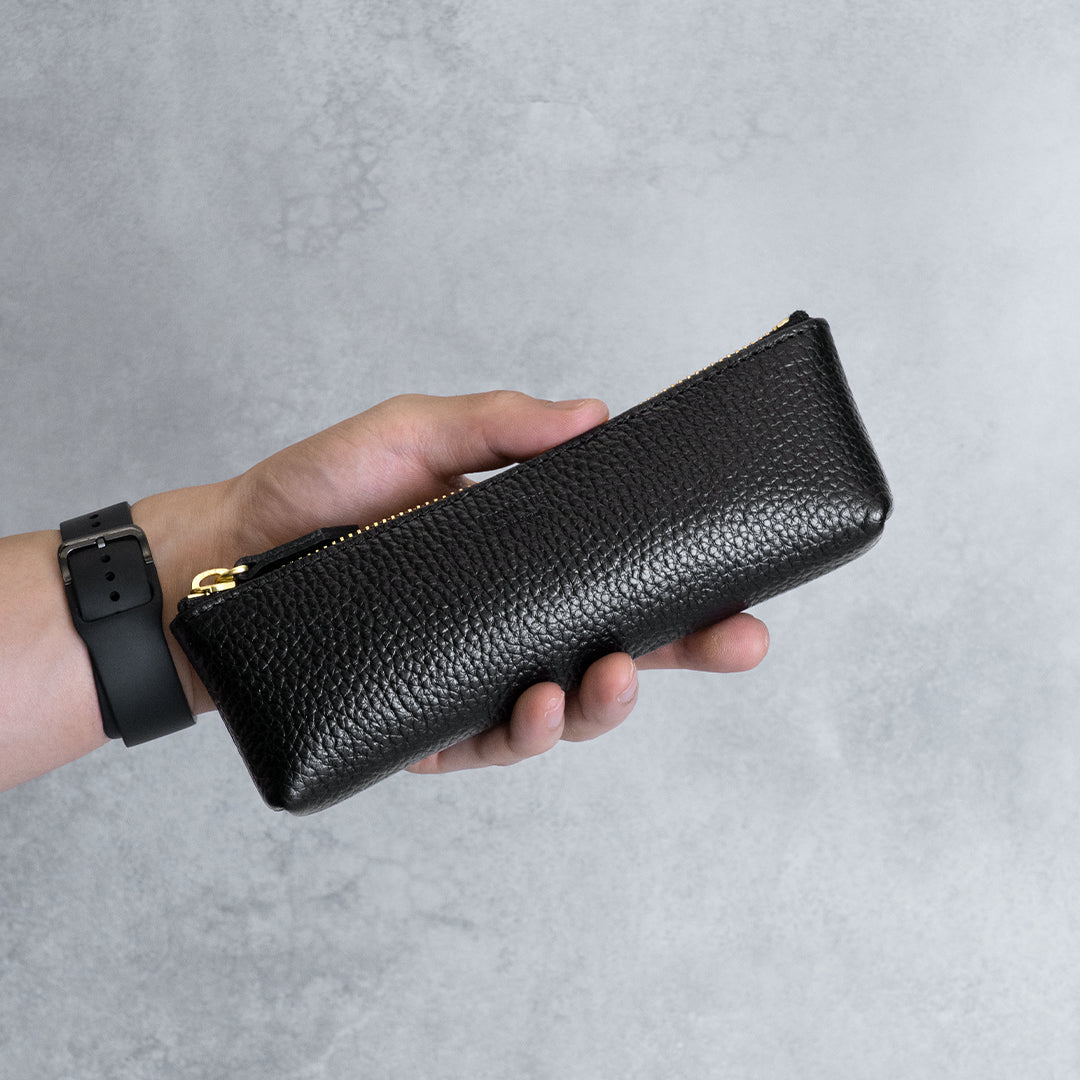 Leather Pen Case - Black