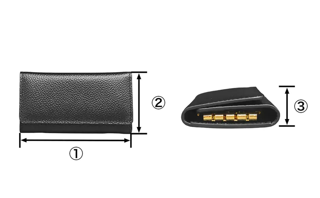 皮革鑰匙包 黑色