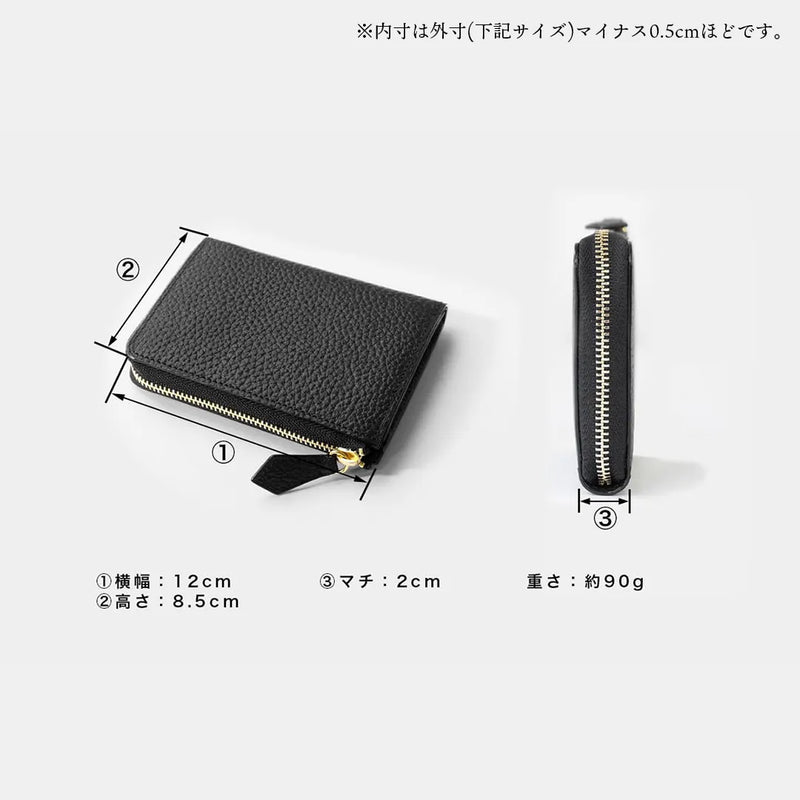 Lジップウォレット ブラック