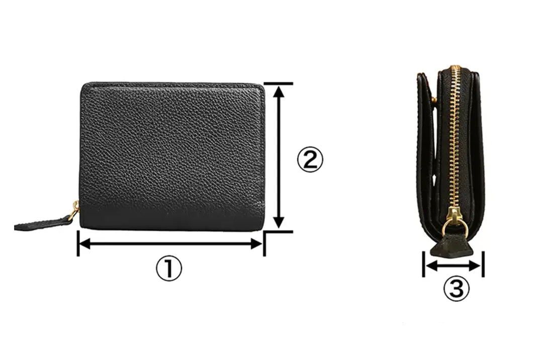 Pure Shrink Leather Medium Wallet Black