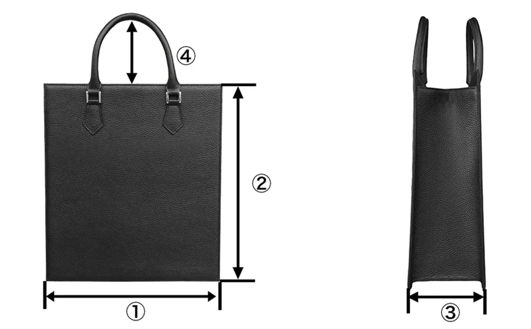 スクエアビジネスバッグ ブラック