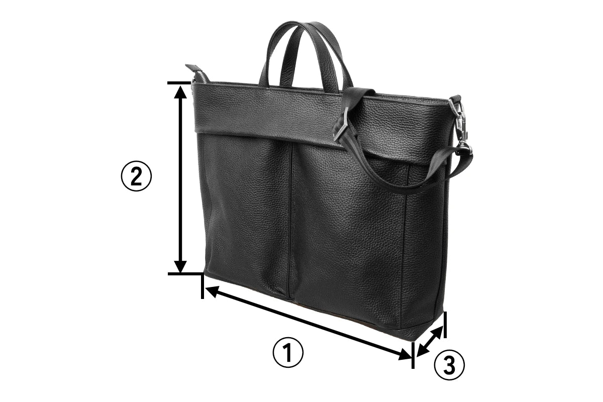 2WAYレザーヘルメットバッグM ブラック