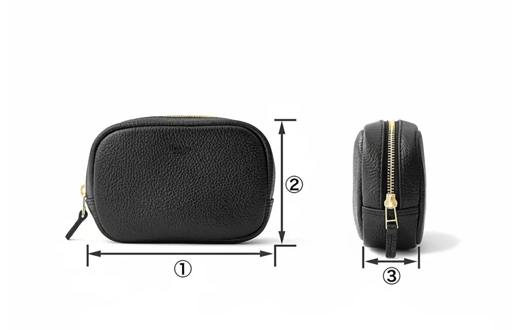 スクエアポーチ ブラック