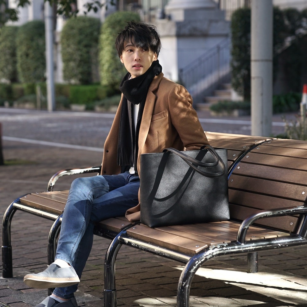 レザートート ブラック